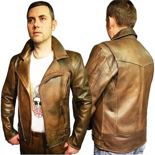 brown leather jackets for men